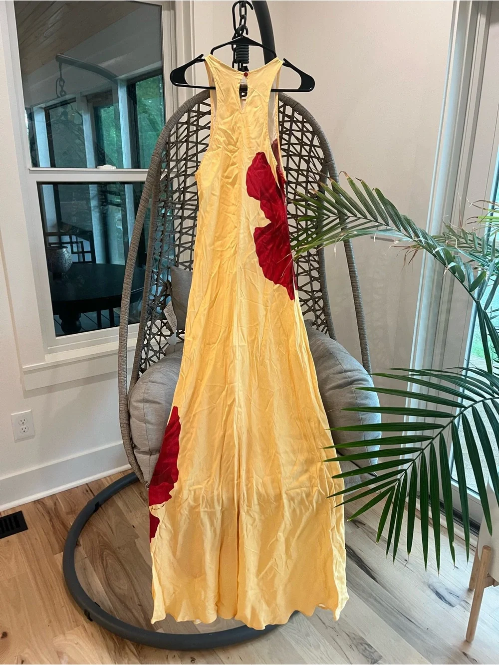 FARM Rio Yellow Maxi Dress with Red Floral Print - Picture 7 of 7